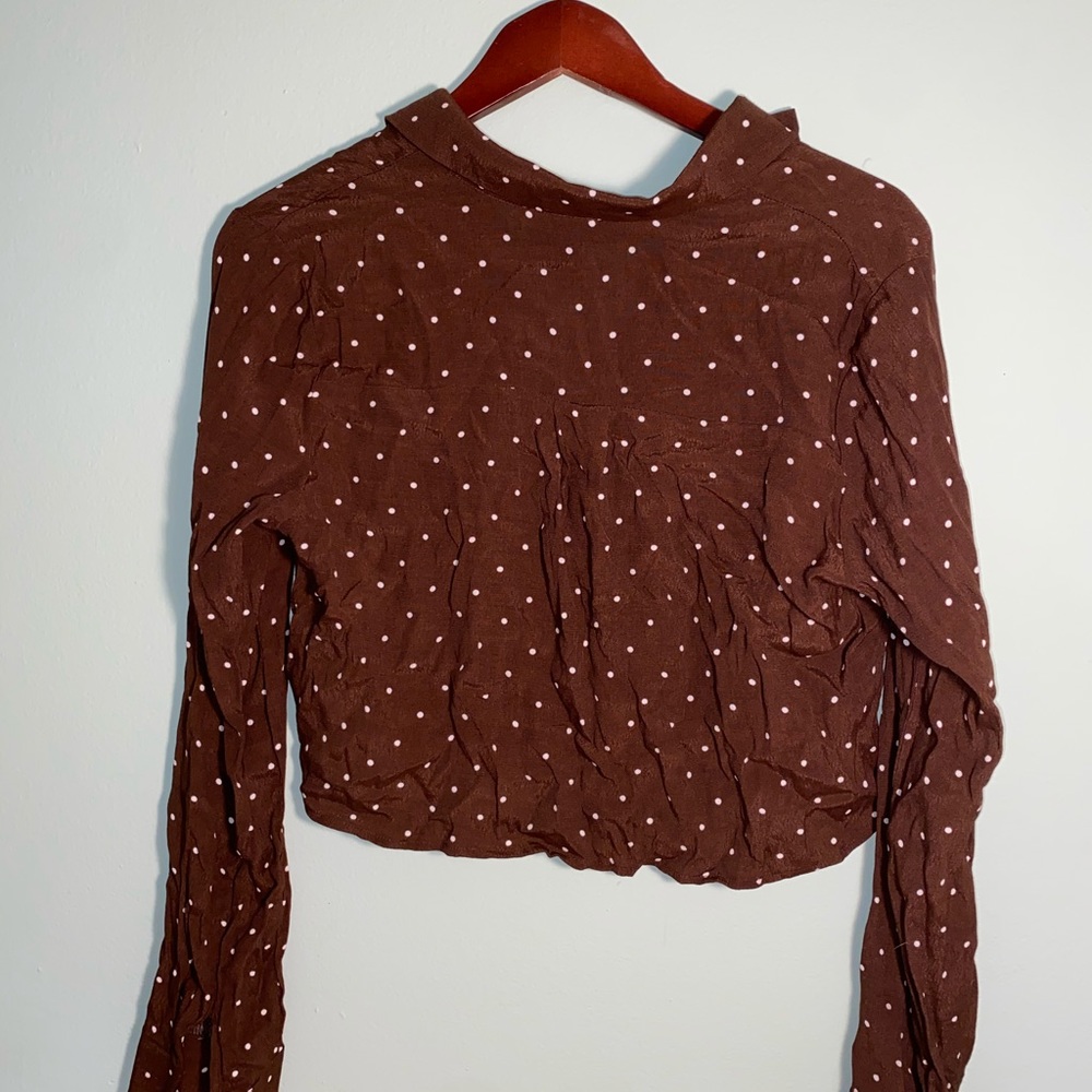 Woven cropped Shirt